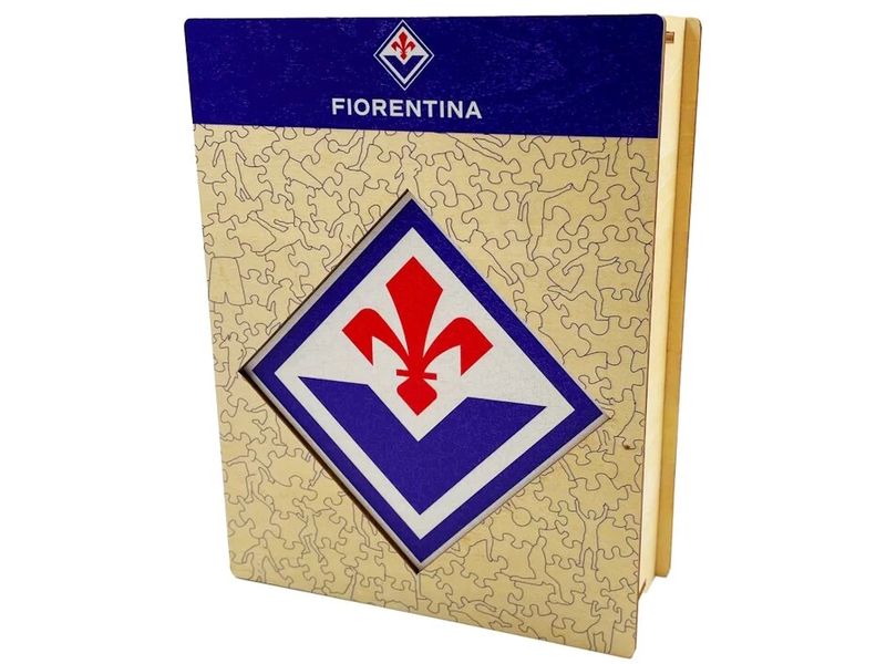 Iconic Puzzle ACF Fiorentina – Logo Offizielles Holzpuzzle, Grösse M