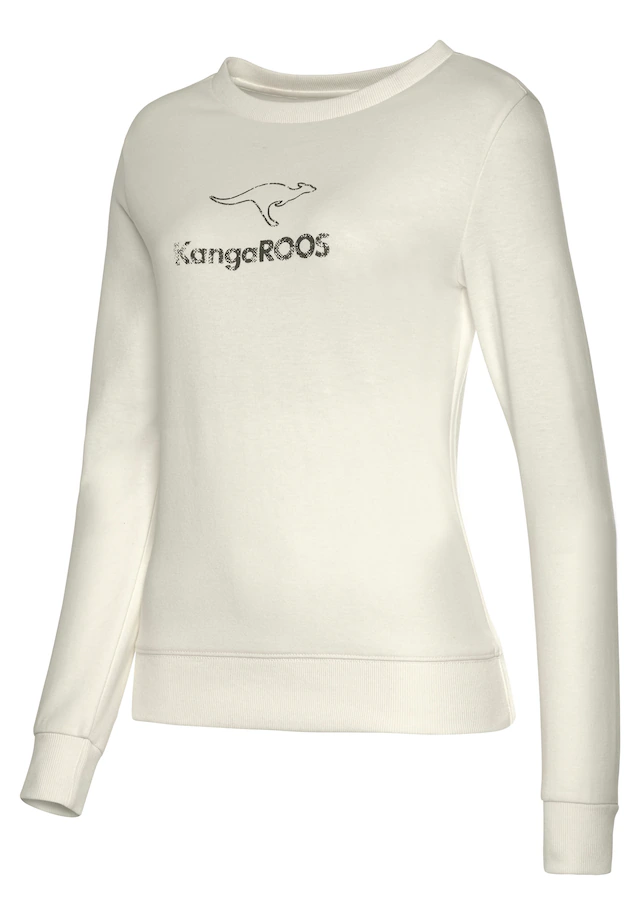 KangaROOS Sweatshirt , mit Kontrastfarbenem Logodruck, Loungeanzug