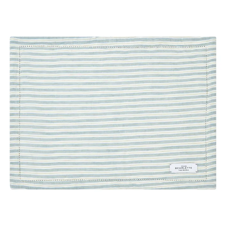 Scarlette Ateliers Set de table Bise | Gris ciel