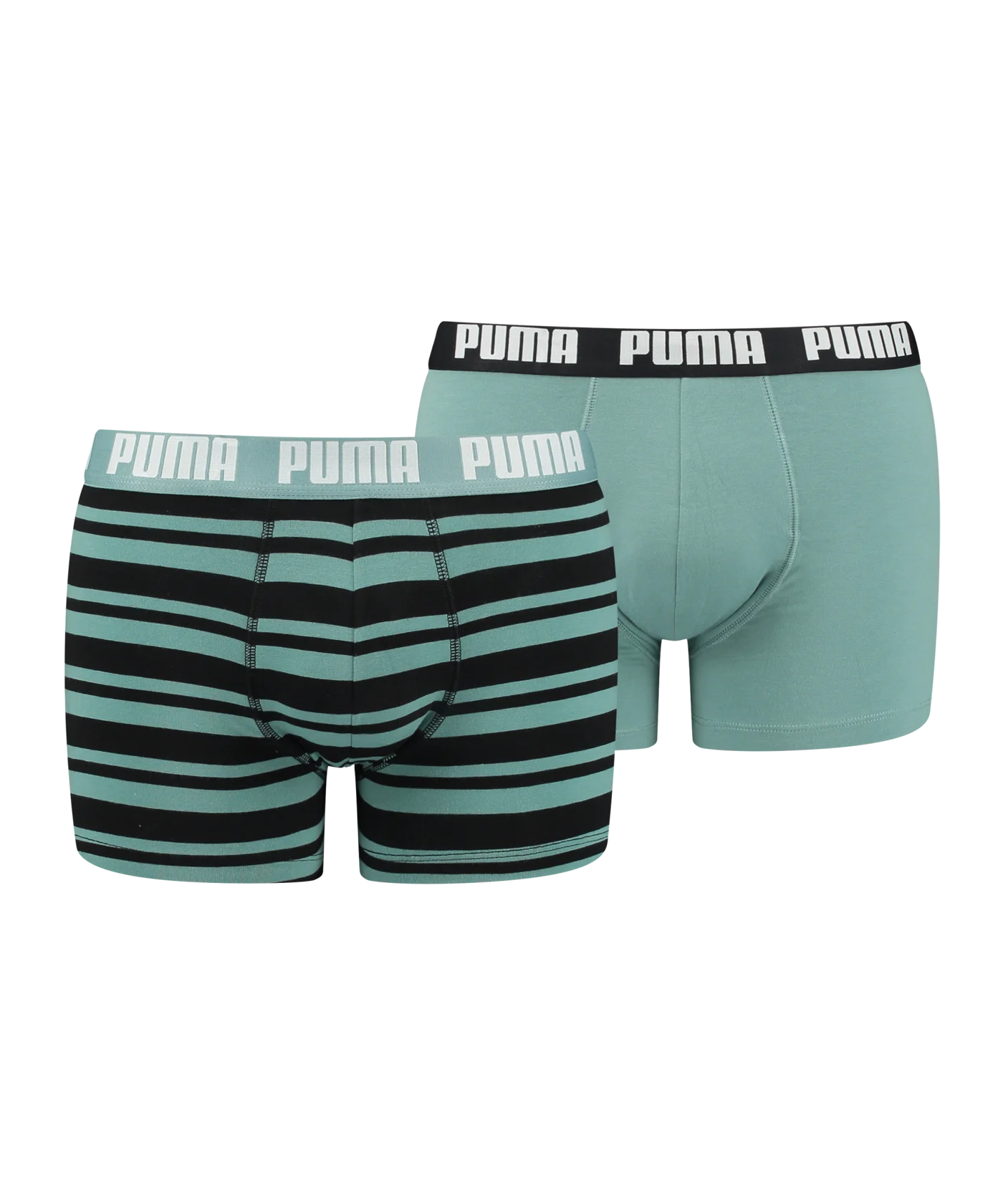 PUMA Heritage Stripe Boxer 2er Pack Grün F017