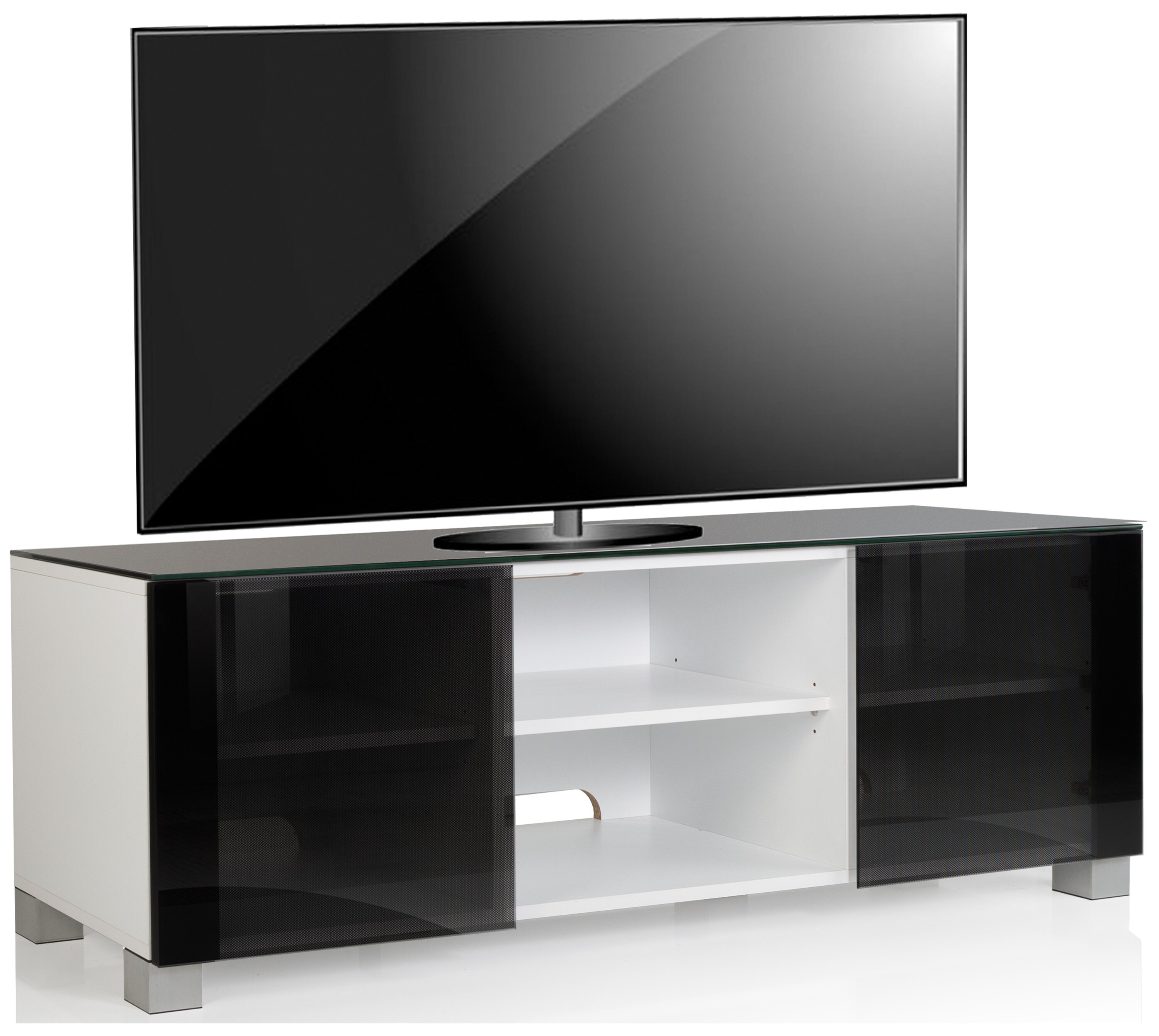 VCM Holz TV Möbel Schublade Fernseh Lowboard Fernsehschrank Rollen rollbar Luxala