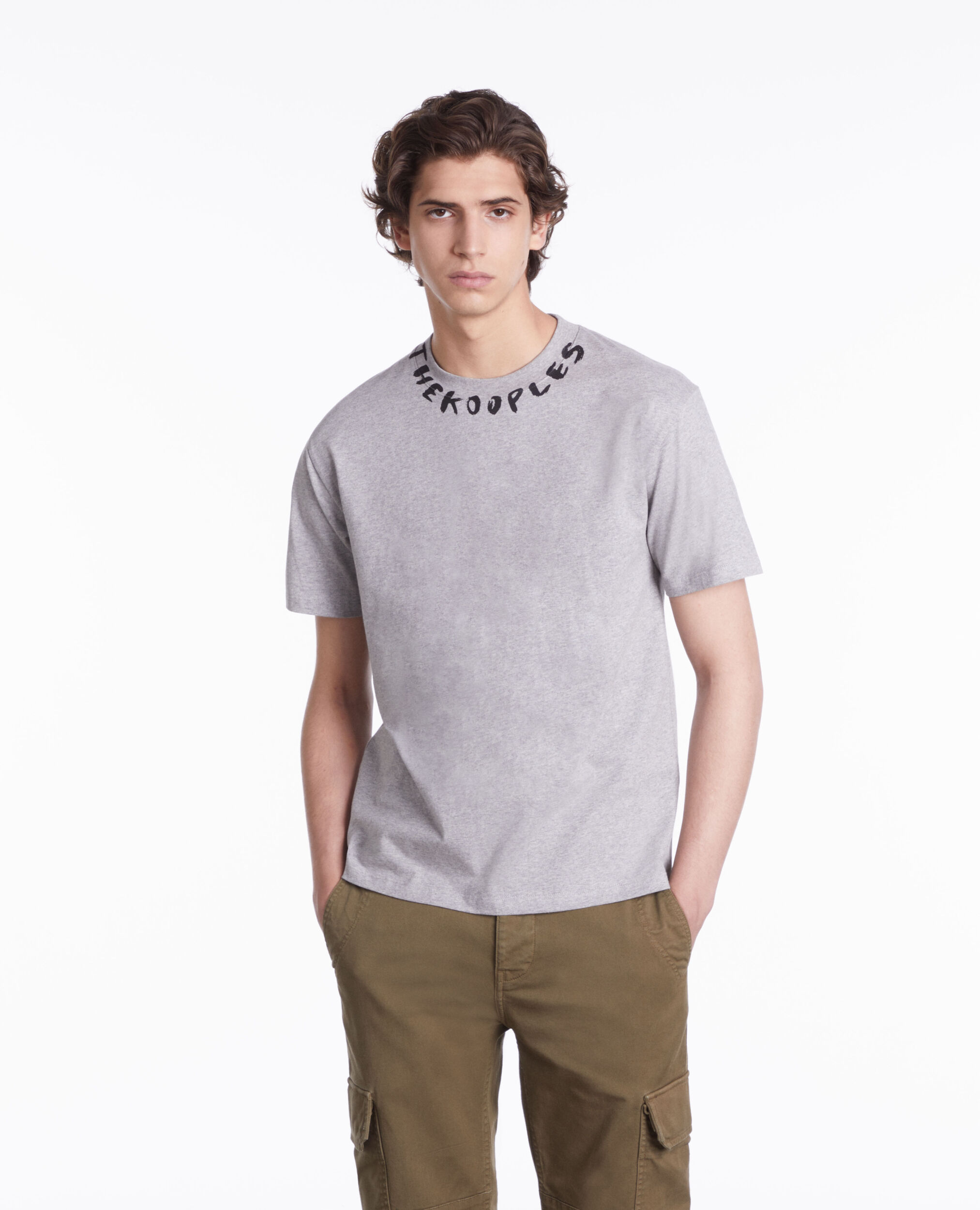 T-shirt gris avec logo