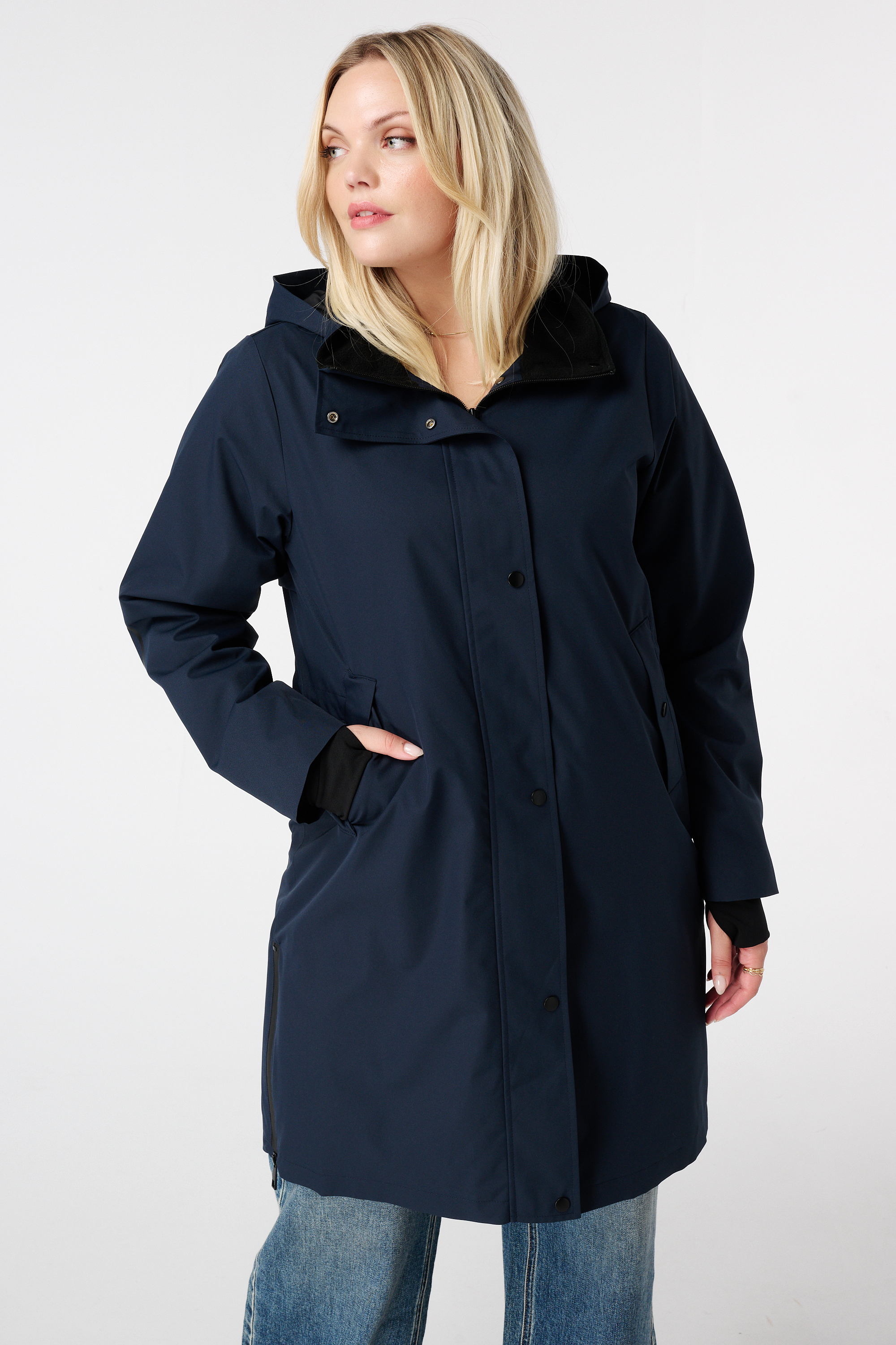 Regenjas Navy blauw