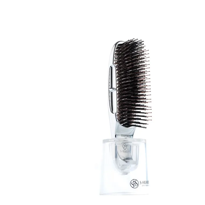S.Heart.S Brosse pour cheveux épais Scalp + Mini | Argenté