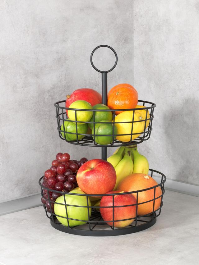 Etagere mit 2 Körben, praktisch und vielseitig einsetzbar