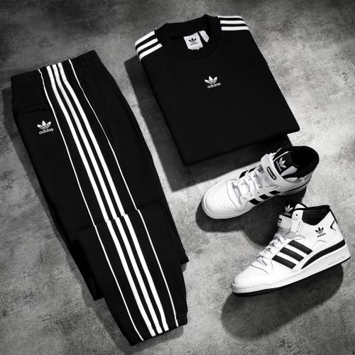 Pantalon Jogging A Bandes Essential HK7319 Noir