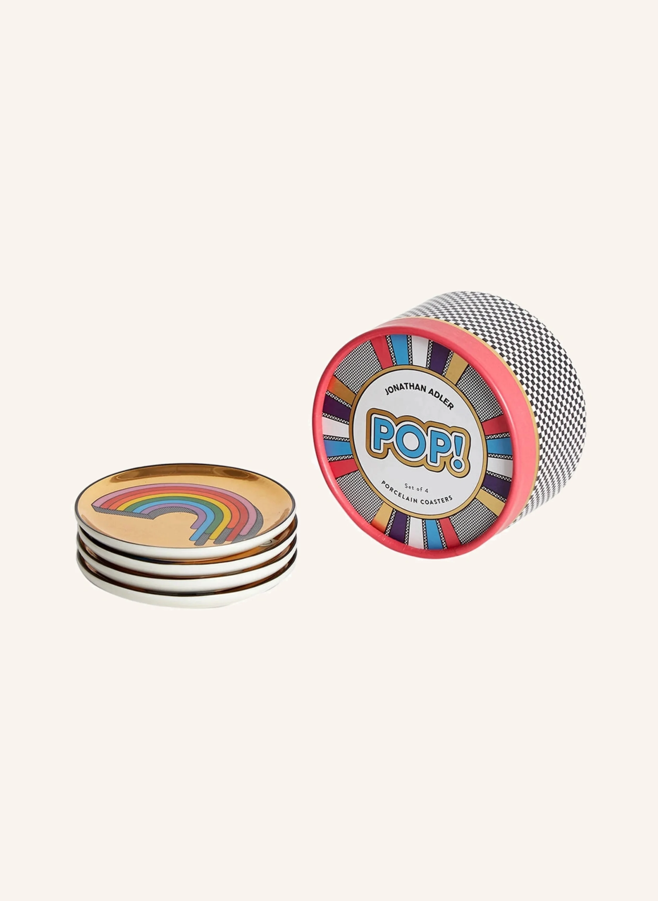 JONATHAN ADLER 4er-Set Untersetzer POP!