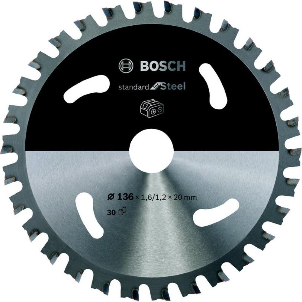 SIRKELSAGBLAD BOSCH ACCU STD STÅL 136X20X30T