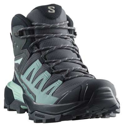 Chaussures de Randonnée Salomon X Ultra 360 Mid GTX Gris/Bleu Femme