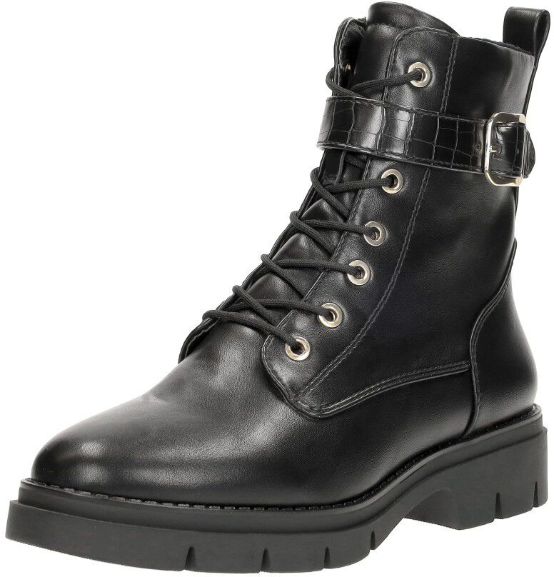 Tamaris Veterschoenen Hoog zwart