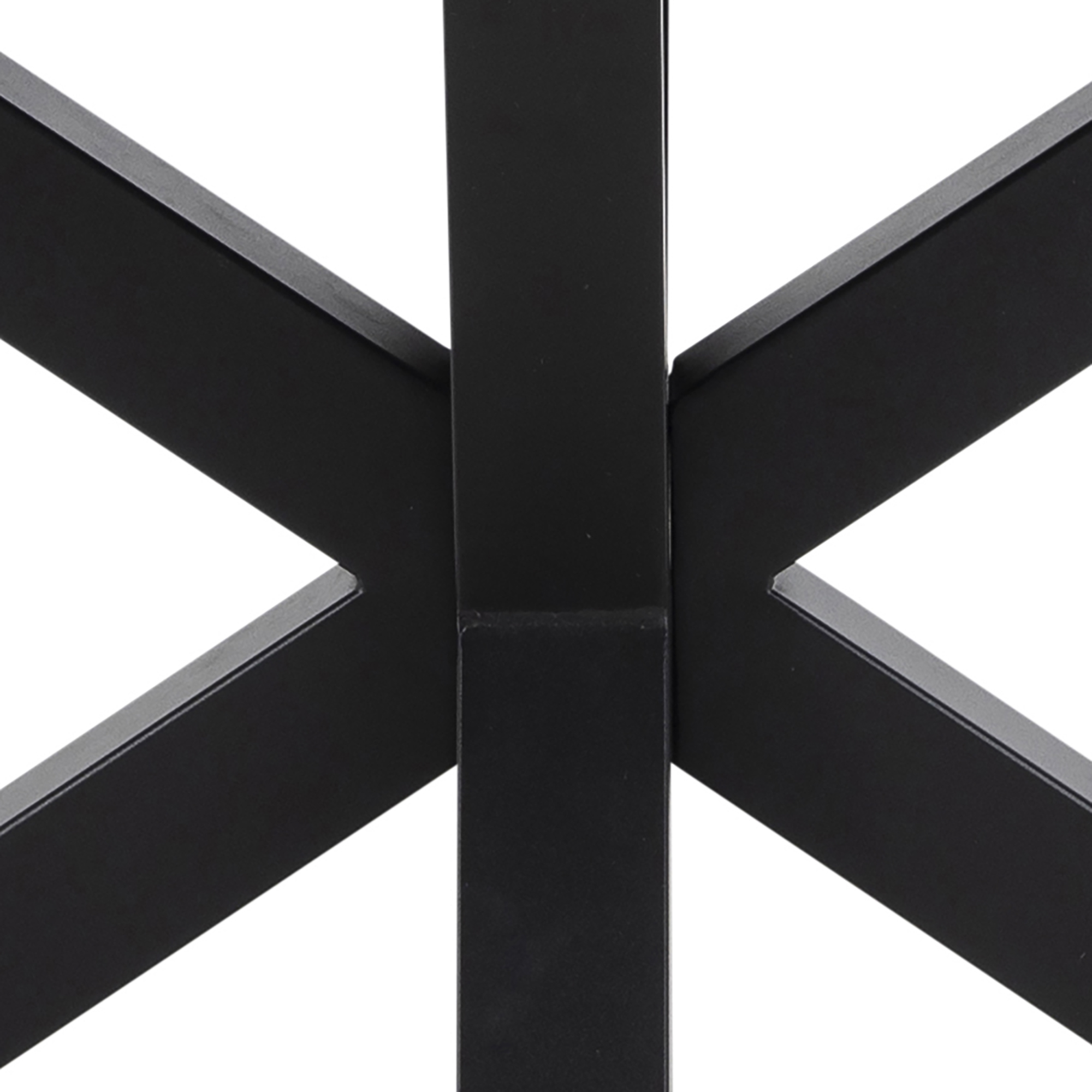 Eettafel Cardiff 200x100 cm keramiek zwart blad