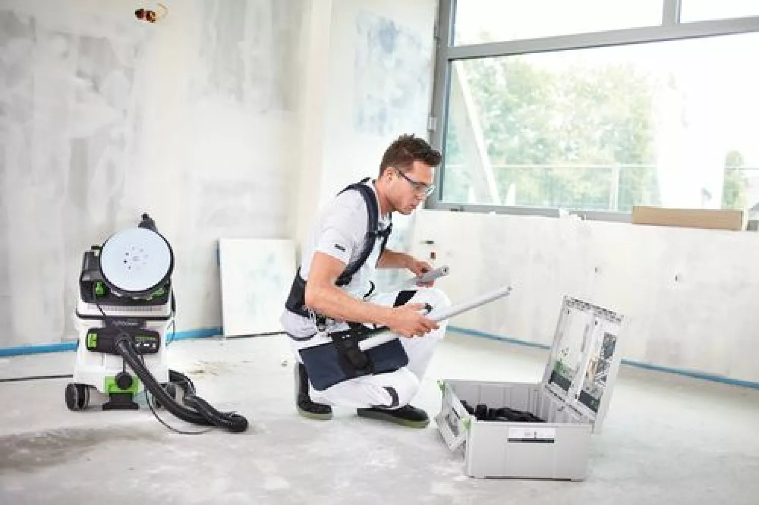 Festool PLANEX LHS-E 225/CTM36/SET Wandschuurmachine incl. accessoires in tas - 400W - 225mm