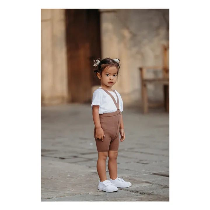 Silly Silas Collants Shorty Coton Bio | Marron