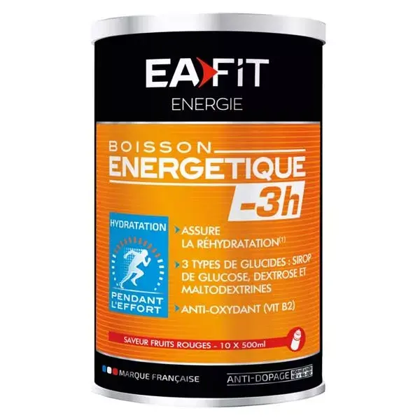 Bebida Energética Eafit -3H Sabor Frutas Vermelhas 500g