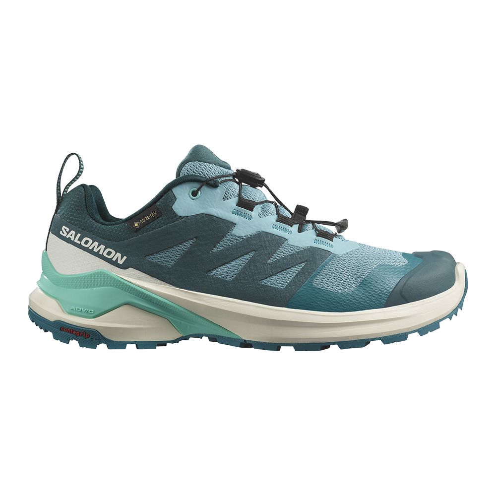 Salomon X-ADVENTURE GTX W - Chaussures trail Femme dusty turquoise/vanilla ice/cockatoo