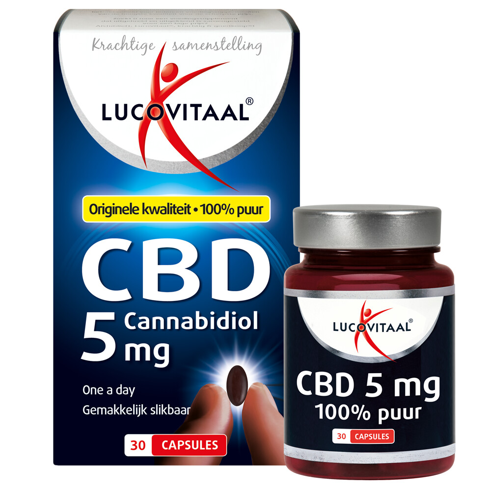 Lucovitaal CBD Cannabidiol 5 mg30 capsules