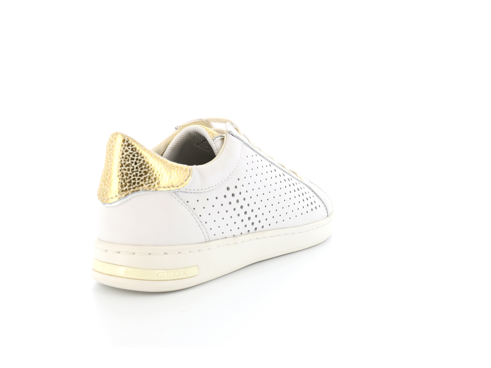 Geox-D JAYSEN D151BB Cuir Blanc-Or