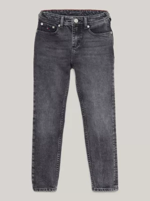 Calça jeans Scanton Y Slim preta desbotada