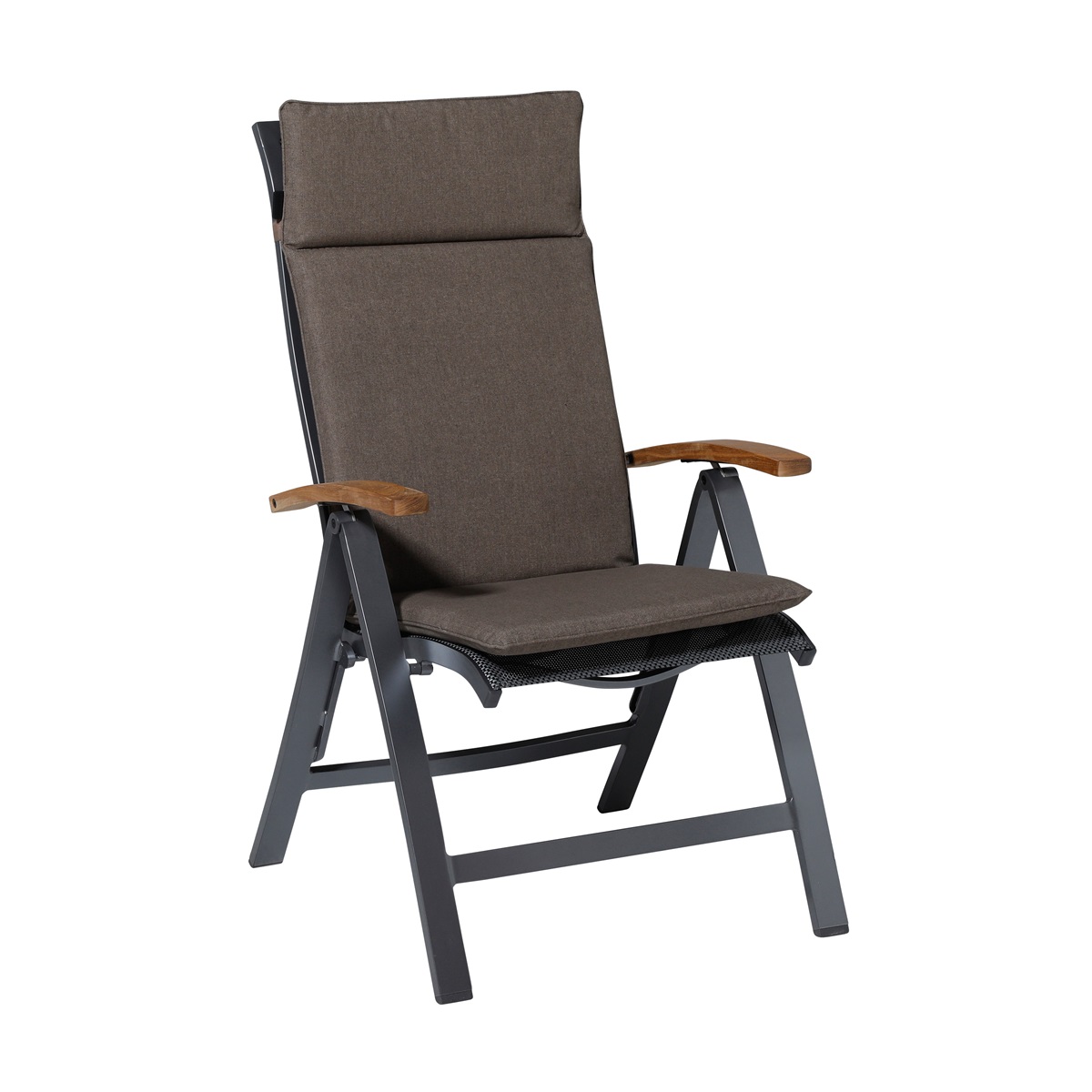 Madison Oxford taupe Tuinstoelkussen - Set van 4