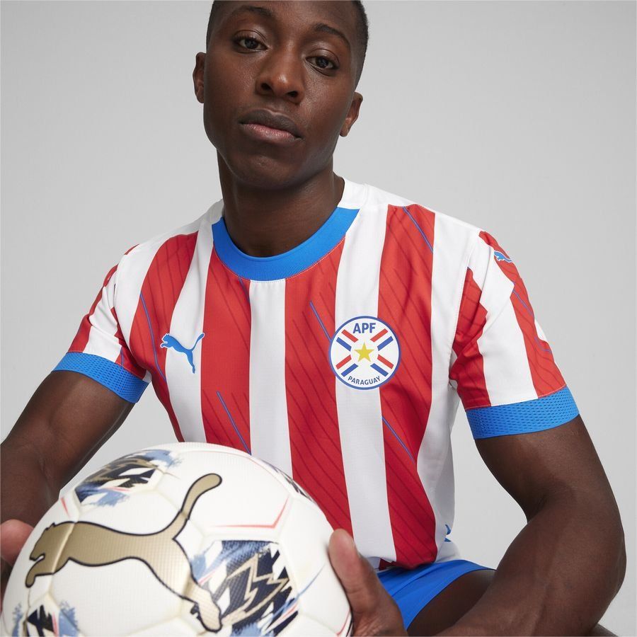 Paraguay Maillot Domicile 2024 Promo - Rouge/Blanc/Bleu