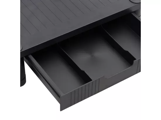 Support de moniteur Noir 43x30,5x13 cm
