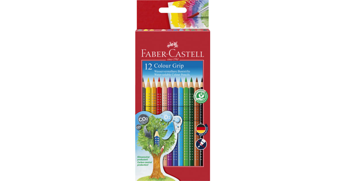 Faber-Castell Farbstifte Colour Grip 12er-Packung
