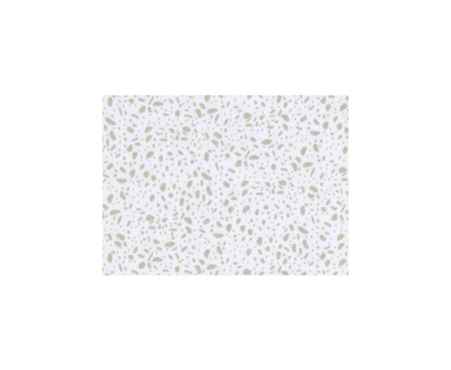 Chemise coton imprimée blanche tâchetée taupe - SIDOINE