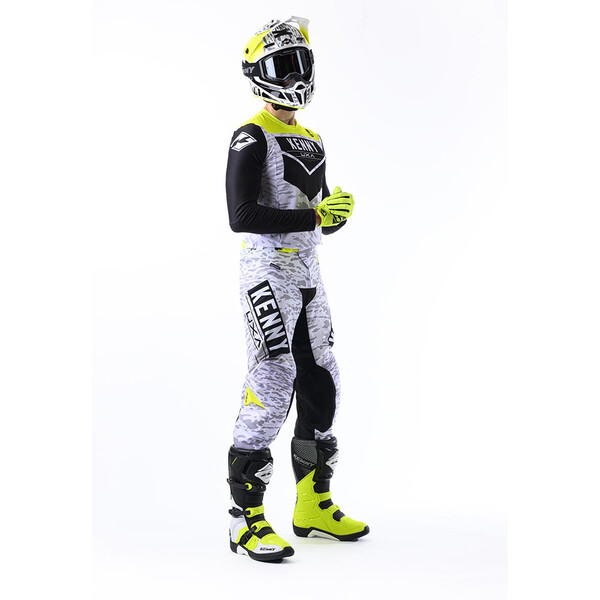 Kenny - Pantalon Performance Stone Blanc / Noir / Jaune