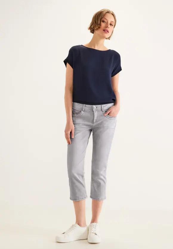 Casual Fit Jeans mit Stretch - super light grey bleach