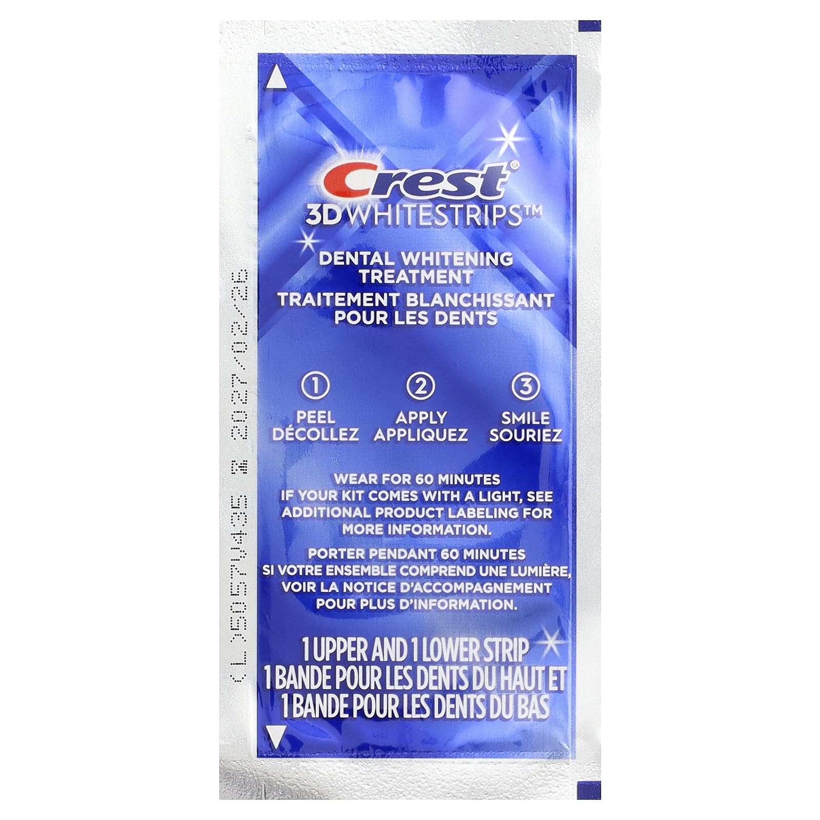 Crest, 3D Whitestrips™, Tandbleekset, Classic Vivid, 20 strips