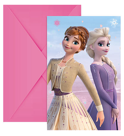 Decorata Party Invitationer - 6-pak - Frozen II Wind Spirit