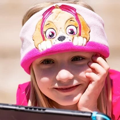 Paw Patrol - Høretelefoner Med Pandebånd - Skye - Otl - Lyserød