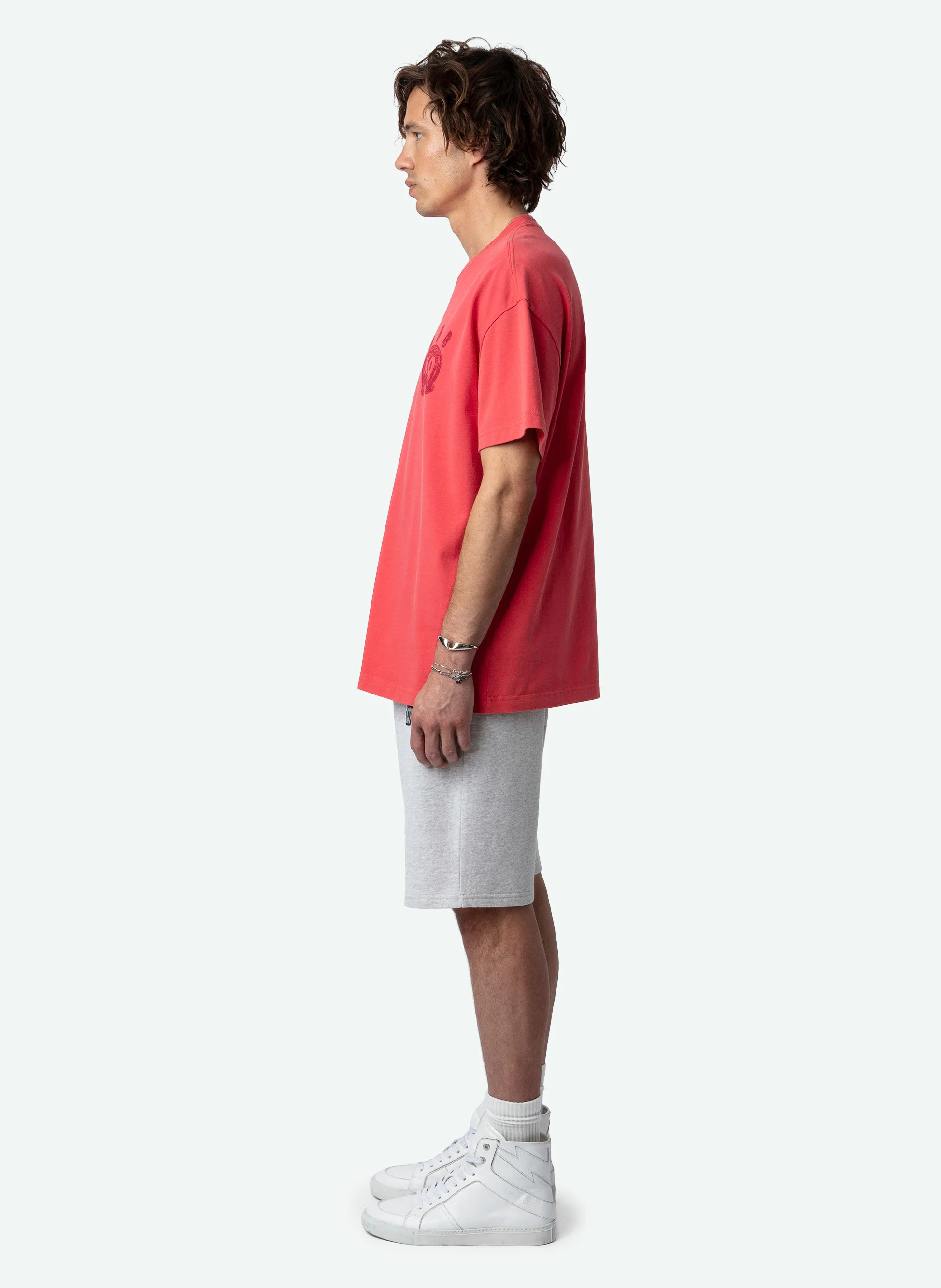 PARTY - Short molletonné en coton | Gris