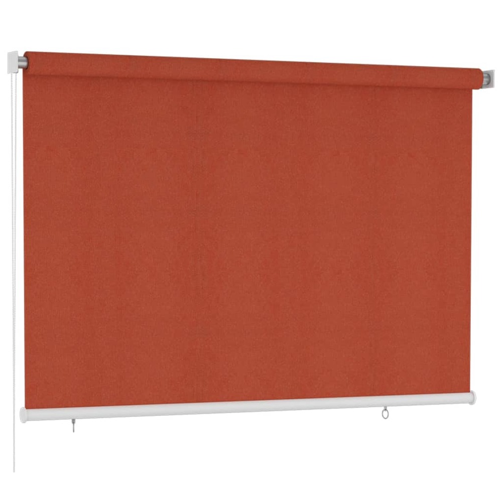 Store roulant d'extérieur 220x140 cm terre cuite pehd
