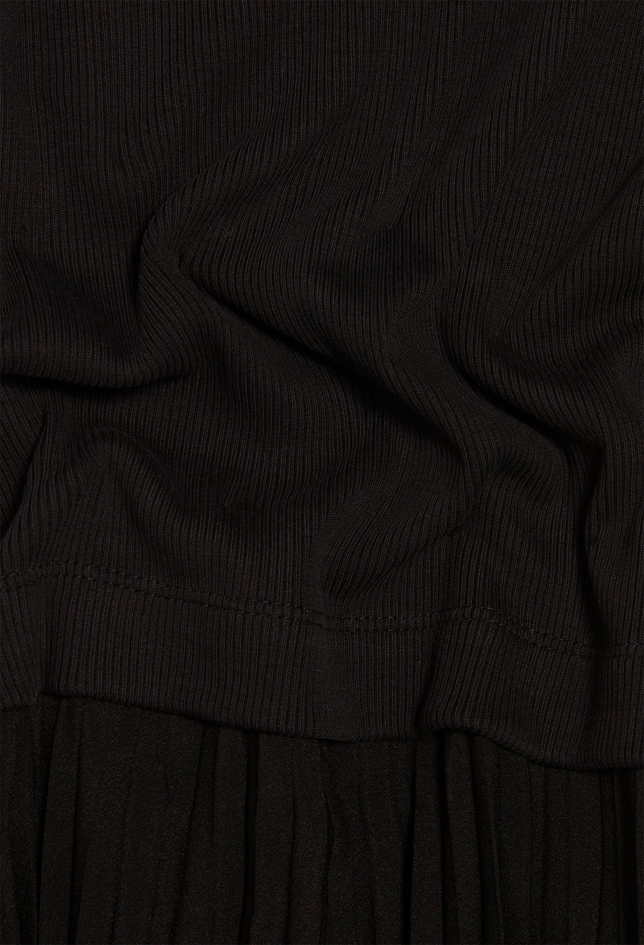 Robe longue trompe l'&oelig;il noire