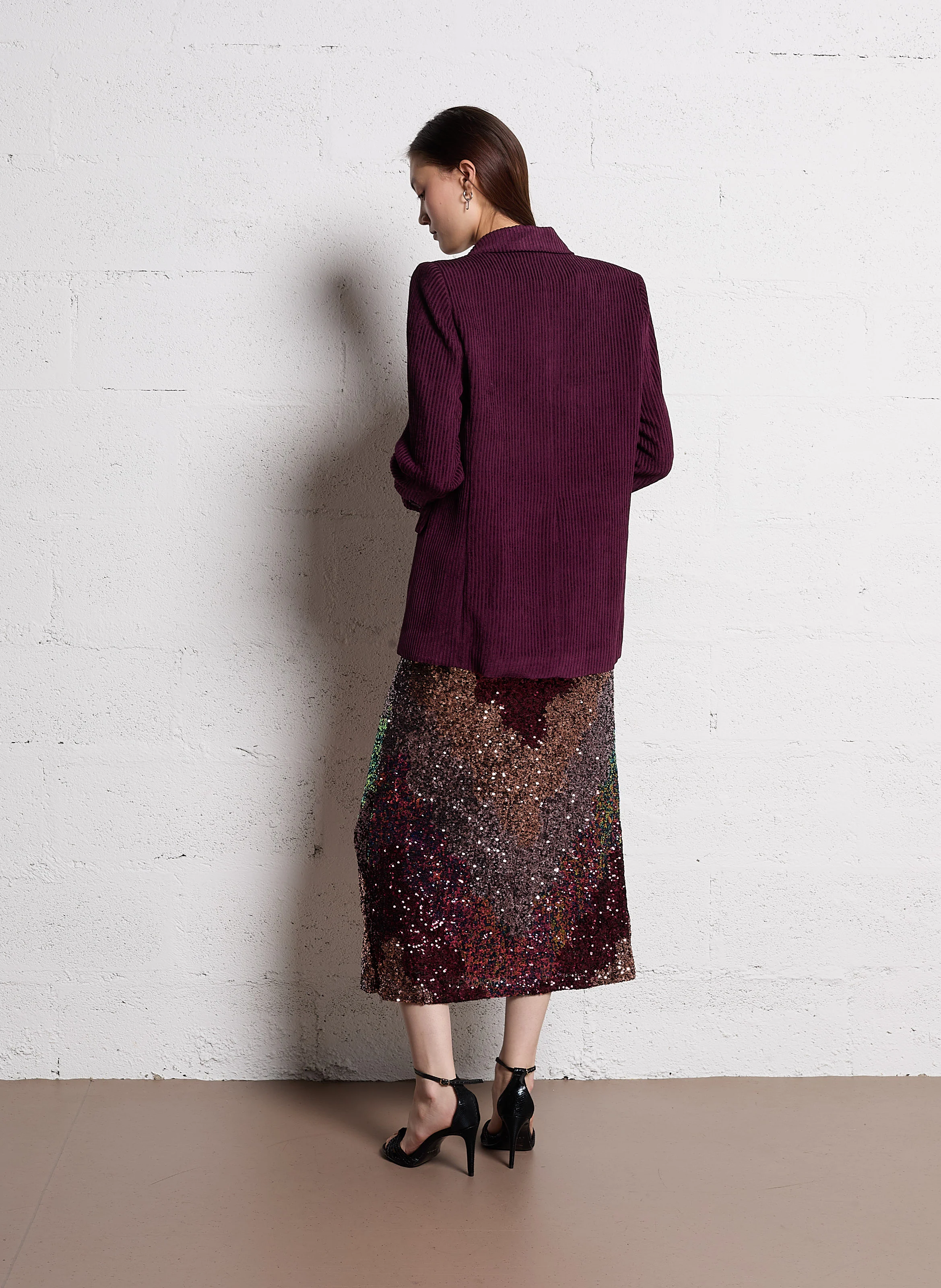 Veste de tailleur droite | Rouge