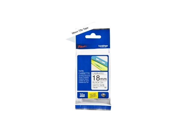 Brother TZe-241 labeltape - sort på hvid 18mm x 8m