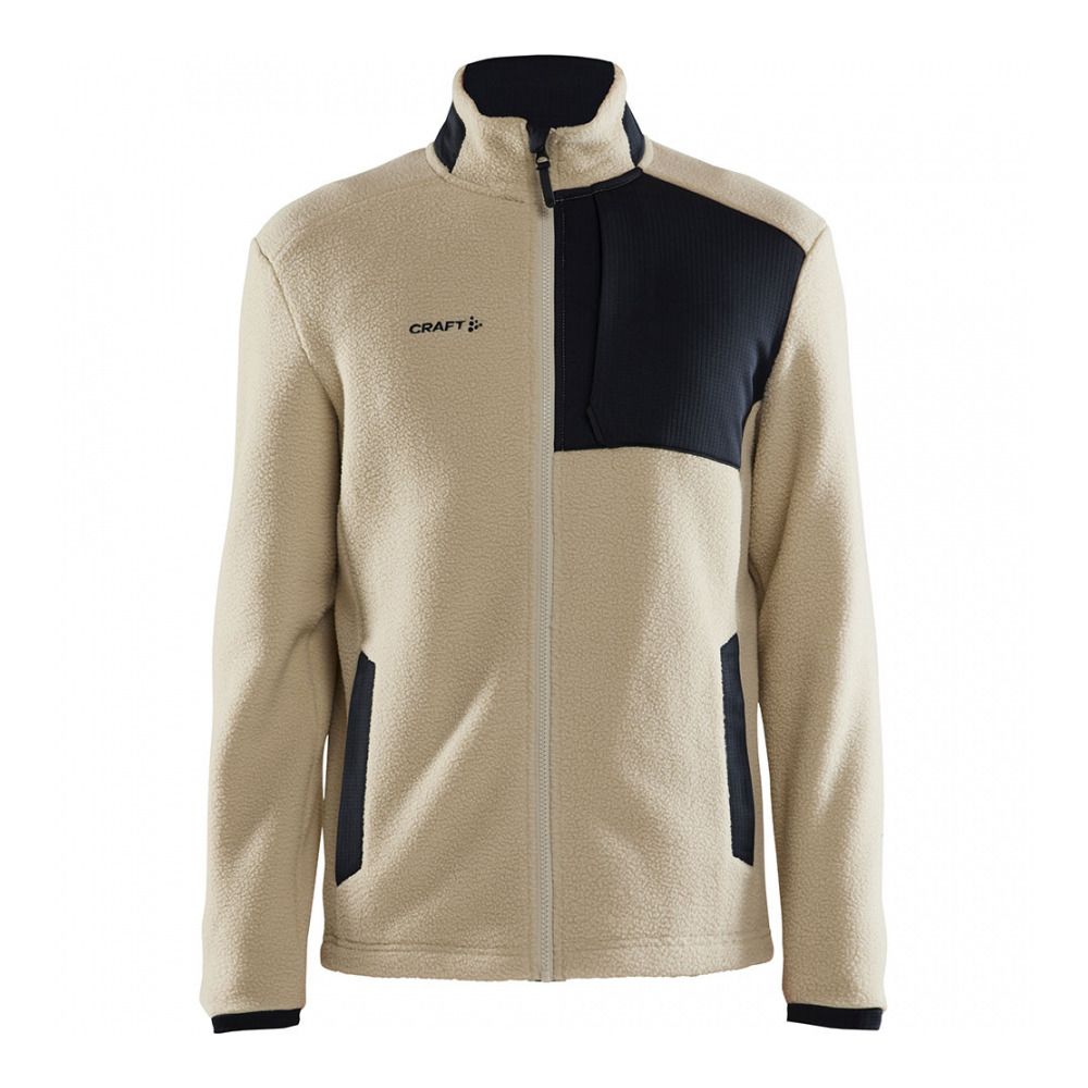 Craft ADV EXPLORE PILE - Polaire Homme ecru/black
