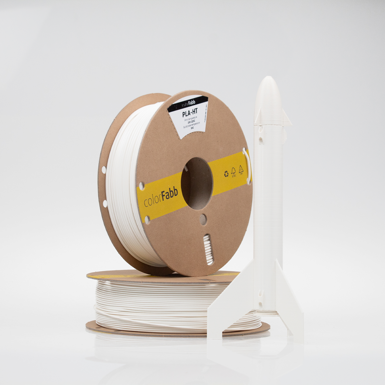 colorFabb  PLA-HP White, 1,75 mm / 750 g    Filament mit einer hohen Temperaturbeständigkeit