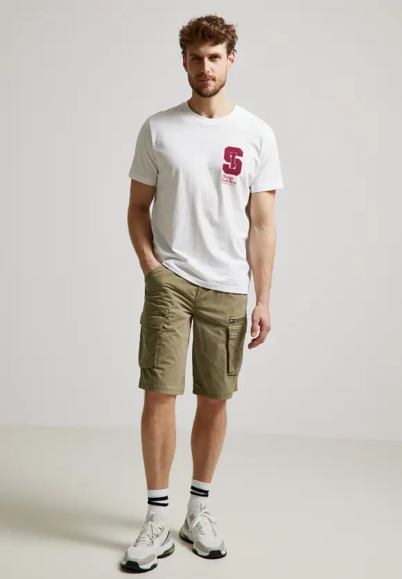 Regular Fit Cargoshorts - thyme green
