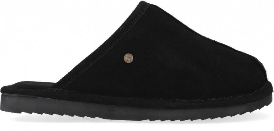 Warmbat Australia Barron suède pantoffels zwart