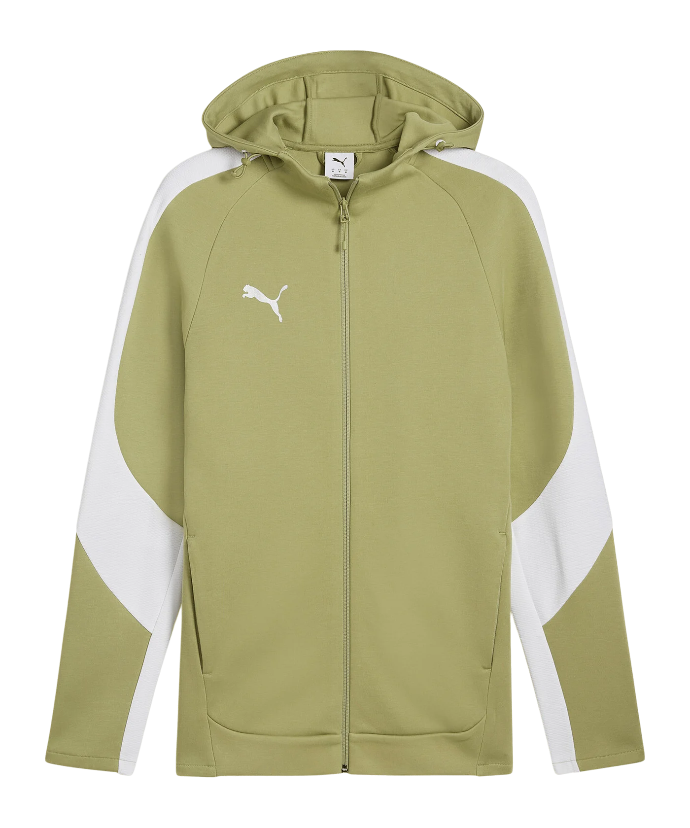 PUMA teamEVOSTRIPE Kapuzenjacke Grün F40