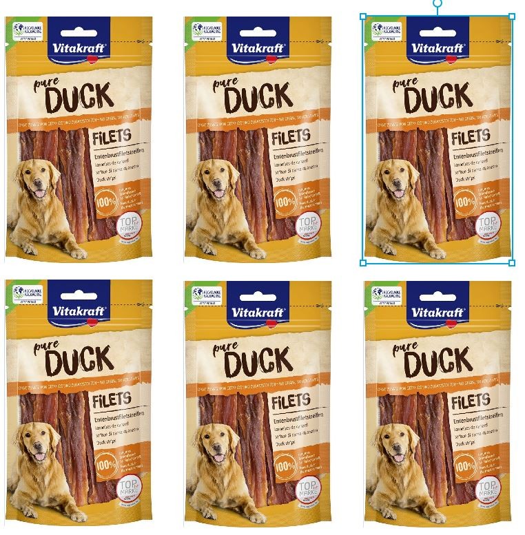 Vitakraft - DUCK andekødsstrimler 6x80gr