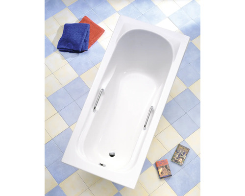 OTTOFOND Izmir bad 80 x 170 cm wit glanzend glad 931001