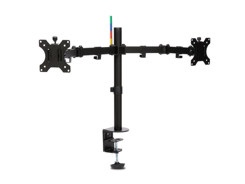 Kensington Tischhalterung SmartFit Ergo bis 8 kg – Schwarz Ergonomischer, verlängerter dual Monitorarm mit flexiblen Einstellungsmöglichkeiten