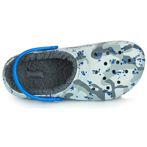 Crocs - CLASSIC LINED CAMO CG K - Gris / Bleu