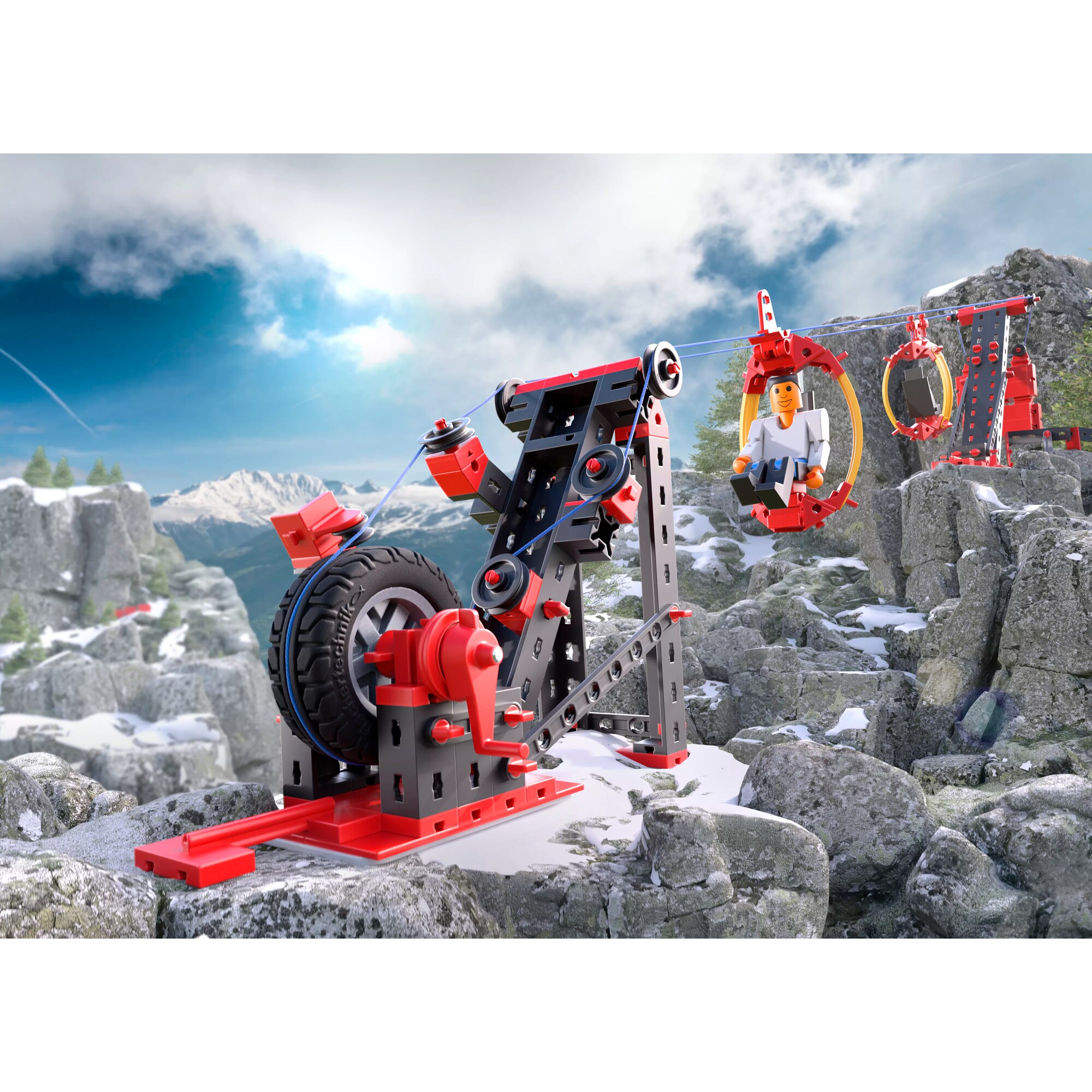 fischertechnik Konstruktionsspielzeug Advanced Seilbahn