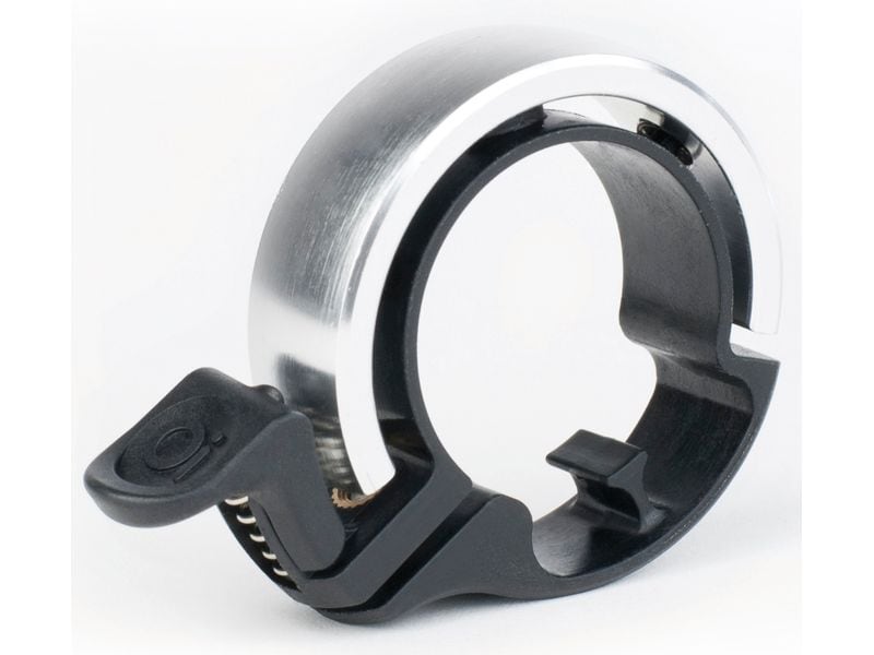knog. Fahrradklingel Oi Ø 31.8, Silber Klingel für Velos