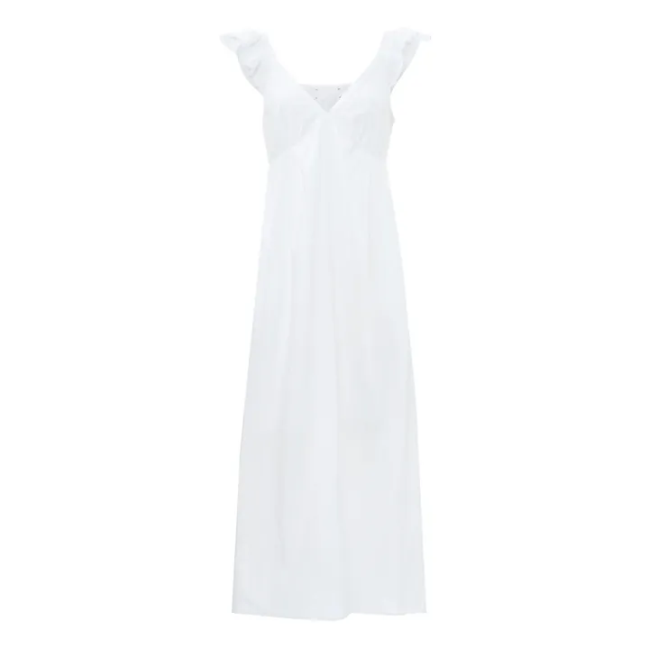 Xirena Robe Leila Popeline de Coton | Blanc