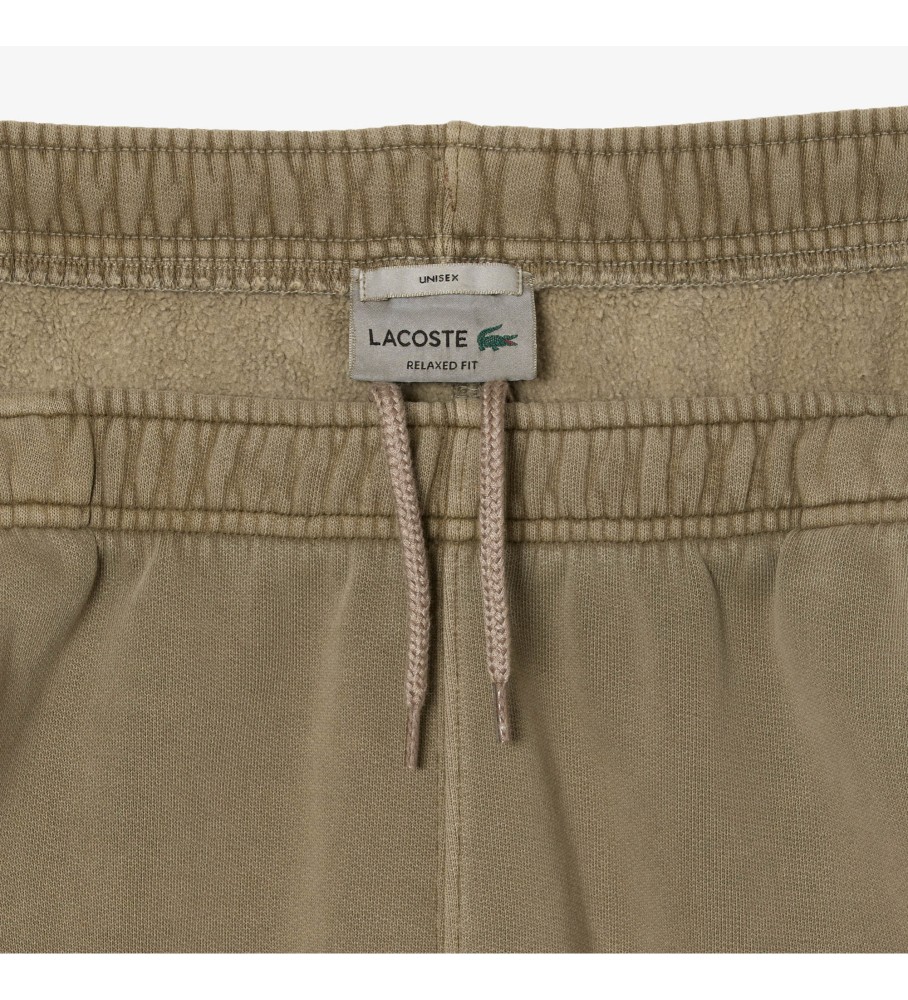 Calça de treino Lacoste verde em fleece